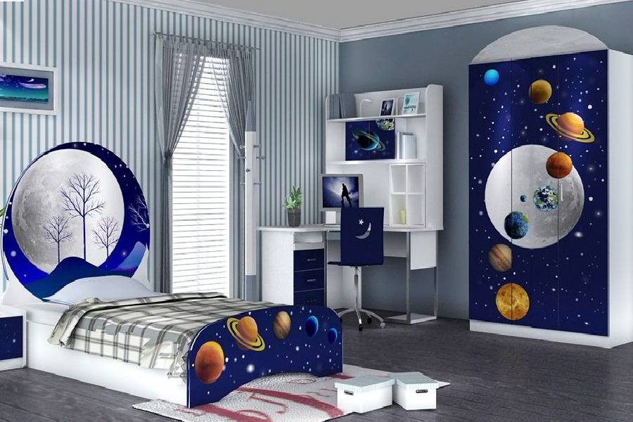 mẫu thiết kế nội thất phòng ngủ cho bé nam công ty xây dựng brocons