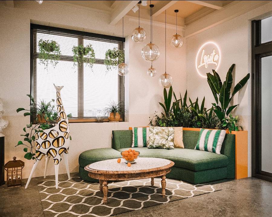 mẫu thiết kế quán cà phê phong cách rustic